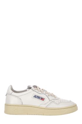 White leather side logo sneakers Autry | AULWLL15WHT/WHT