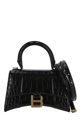 HOURGLASS XS HANDBAG WITH CROCODILE WORKING Balenciaga | 5928331LRGM1000