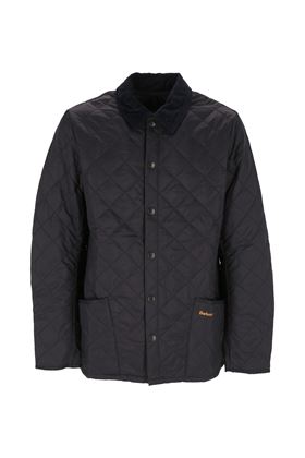 Navy blue cotton quilted rain jacket Barbour | MQU0240MQUNY92