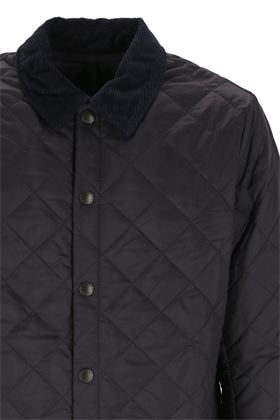 Navy blue cotton quilted rain jacket Barbour | MQU0240MQUNY92