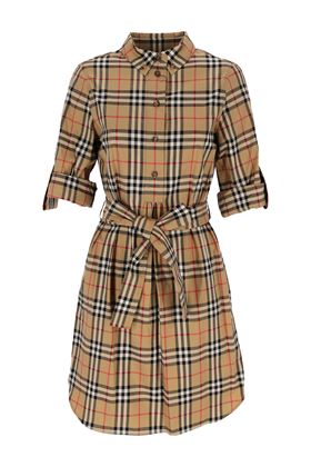 Vintage check tie-waist shirt dress Burberry | 8024585X