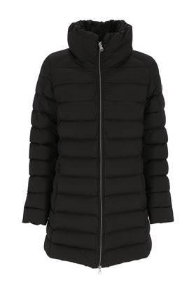 Black feather down parka coat Colmar | 22402SE99