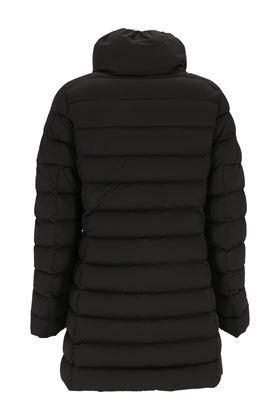 Black feather down parka coat Colmar | 22402SE99