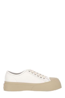 sneakers basse in pelle bianca Marni | SNZU002002P272200W01