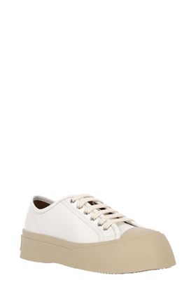 sneakers basse in pelle bianca Marni | SNZU002002P272200W01