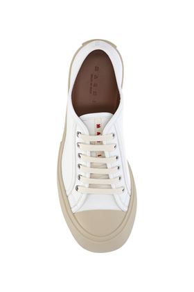 sneakers basse in pelle bianca Marni | SNZU002002P272200W01