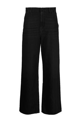 Black cotton denim wide leg 3X1 | W43D54DR1082NOIR