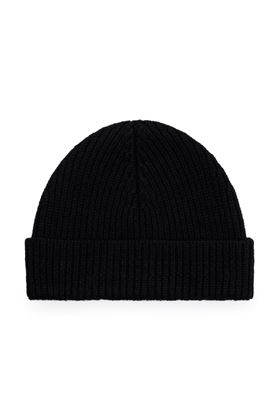 Logo-embroidered ribbed-knit beanie Ami | BFUHA106.018009