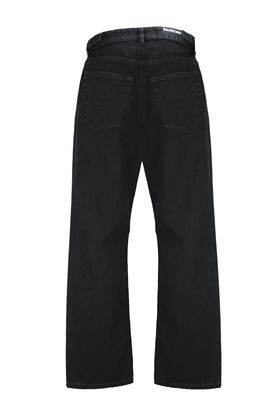 JEANS REGULAR-FIT IN DENIM CON STRAPPI Balenciaga | 745149TNW111700