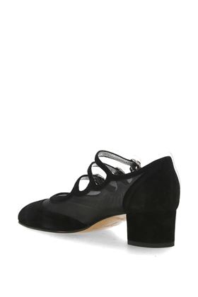 Mesh-panelled suede pumps CAREL | KINIGHT01