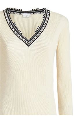 V-neck ribbed blouse Etro | 127179771990