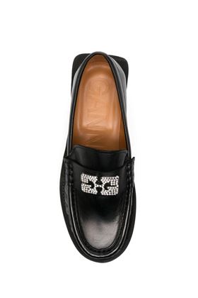 30mm lo30mm logo-plaque loafersgo-plaque loafers Ganni | S2124099