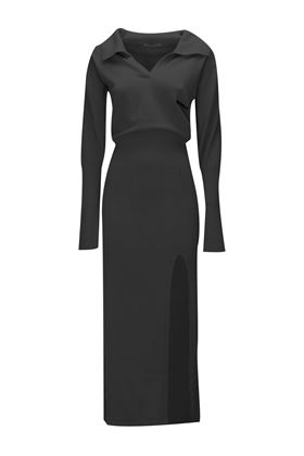 Black knitted dress HINNOMINATE | HNW1057NERO