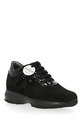 Interactive sequin-logo sneakers Hogan | HXW00N0564025Q9999