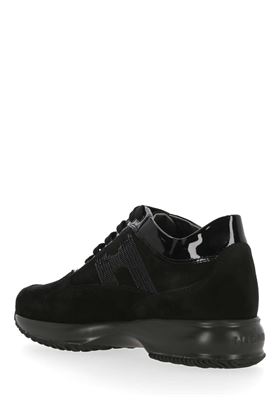 Sneaker interattive con logo in paillettes Hogan | HXW00N0564025Q9999