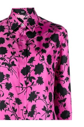 Camicia in seta a stampa floreale Versace | 10125991A091465P900