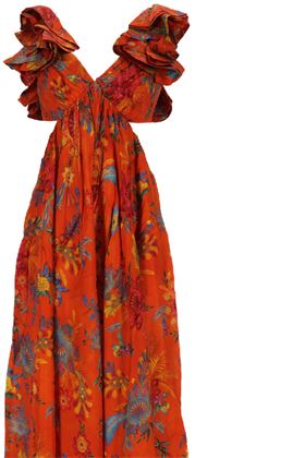 Ginger floral-print silk midi dress Zimmermann | 5195DSS233OFL