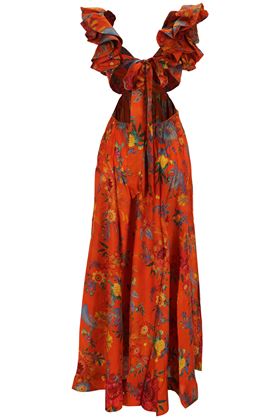 Ginger floral-print silk midi dress Zimmermann | 5195DSS233OFL