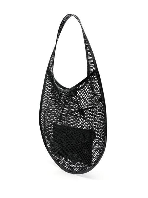 One Piece Medium Bag In Black Mesh Alaia | AA1S02726CA266999