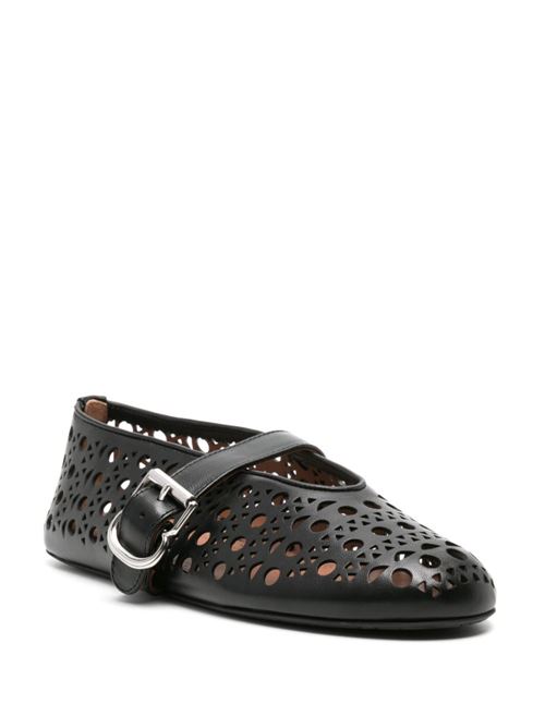 Black Ballerinas Alaia | AA3A029CK216999