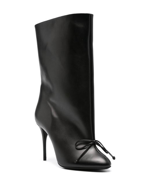 smooth leather boot with bow Alaia | AA3B096CK122999