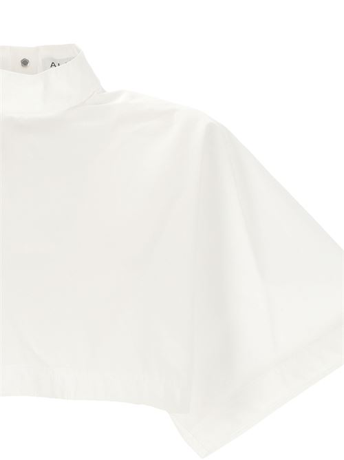 Top a collo alto bianco Alaia | AA9H04566T611000