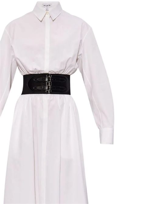 Shirtdress with belt Alaia | AA9R13426T611000