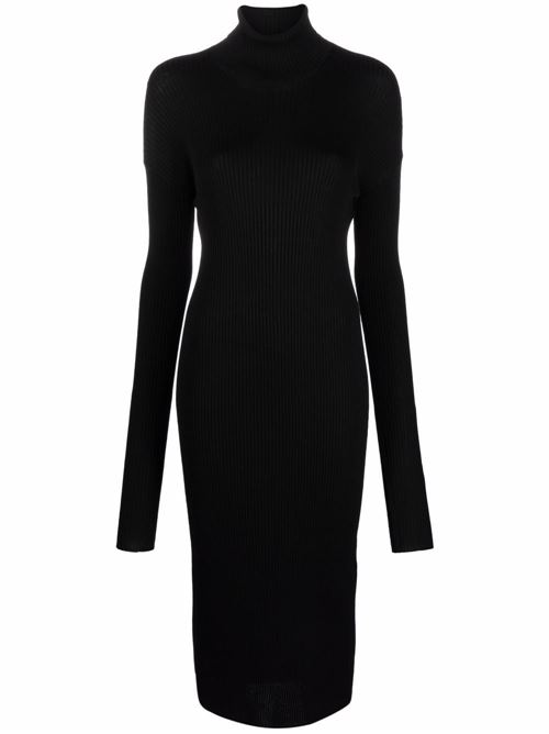 Black virgin wool dress MRZ | 00139901