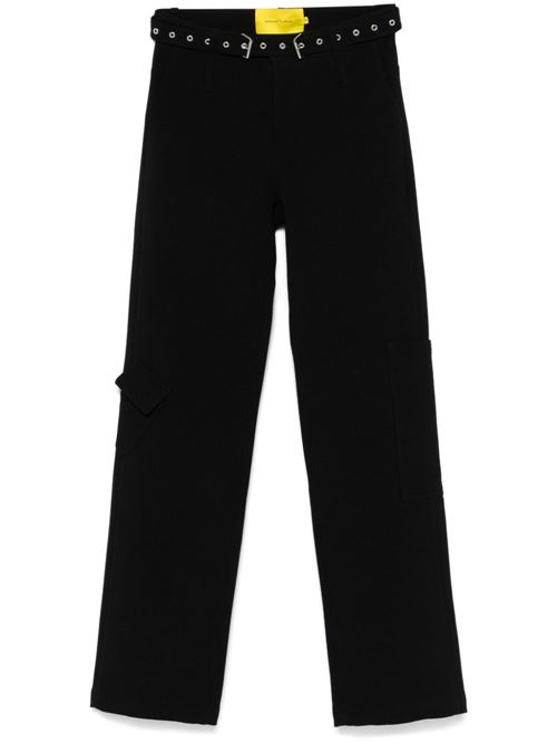 Black stretch-design pants MARQUESALMEIDA | AW24TR0263CWLBKBLACK