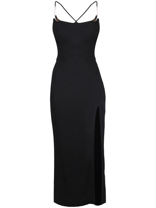 Black stretch-design dress Mugler | 24F1RO16284701999