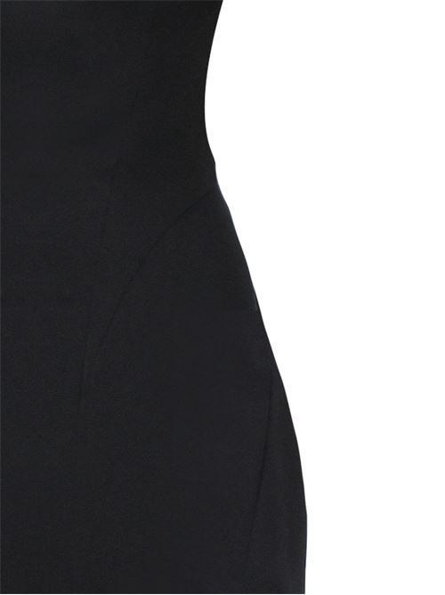 Black stretch-design dress Mugler | 24F1RO16284701999