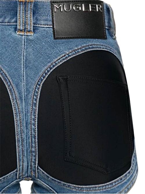 Denim shorts Mugler | 24F6PA0365247D8999