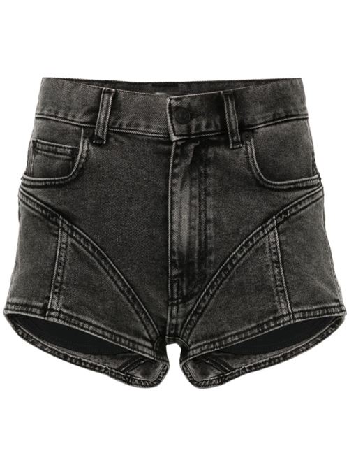 Black denim shorts Mugler | 24F6PA0365247W9999