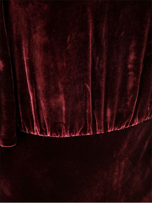 burgundy silk blend velour SALONI | 1089239