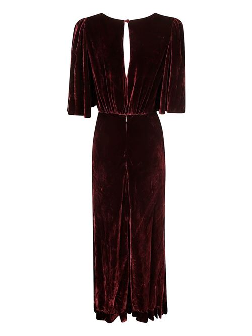 burgundy silk blend velour SALONI | 1089239