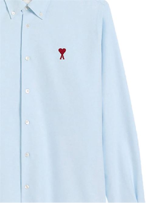 Camicia Oxford in cotone con logo Ami | BFUSH063.CO0031450