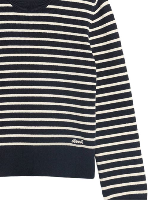 Navy blue off-white knitwear Ami | HKS039.KN00614023