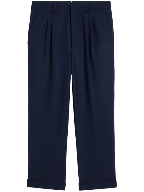 Midnight blue pleated trousers Ami | HTR111.PL00024011