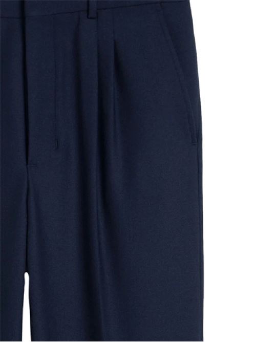 Midnight blue pleated trousers Ami | HTR111.PL00024011