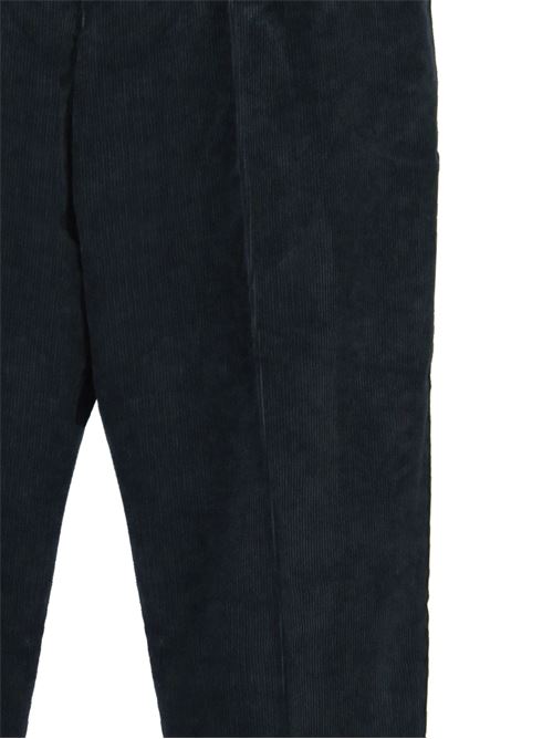 navy blue wool corduroy logo pants Ami | HTR121.CO00894011