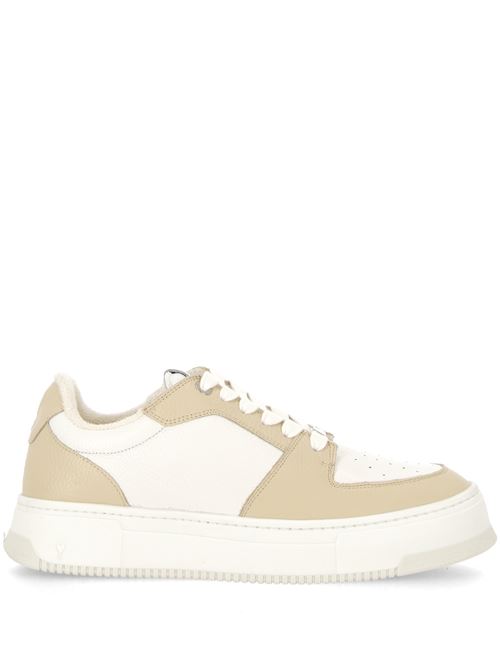 Sneakers in pelle beige e bianca Ami | USN429.CV00021003