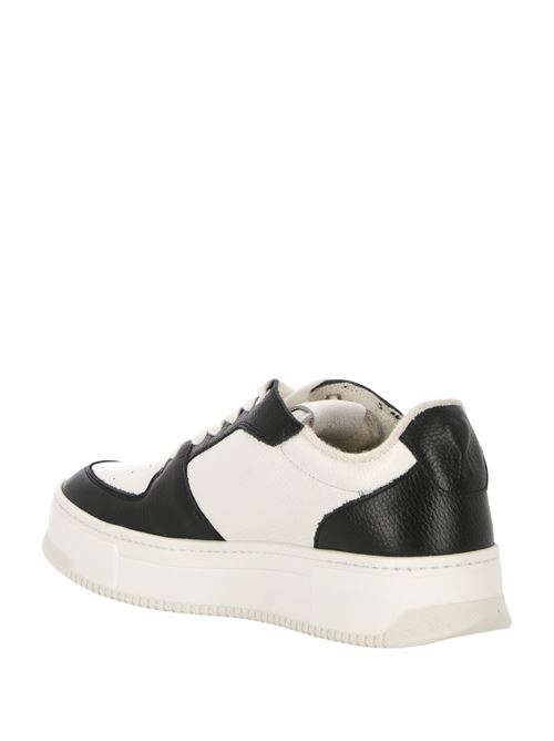 white/black calf leather sneakers Ami | USN429.CV0002101