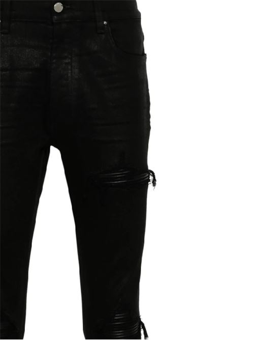 black cotton blend stretch-design denim AMIRI | AMDNSY1064BLACK