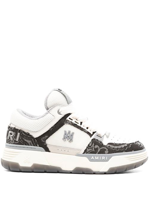 Black/white calf leather sneaker AMIRI | AMFOSR1063BLACK