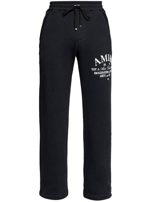 black cotton logo print pants AMIRI | AMJYSP1027BLACK