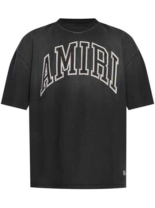 T-shirt con logo frontale AMIRI | AMJYTE1052BLACK