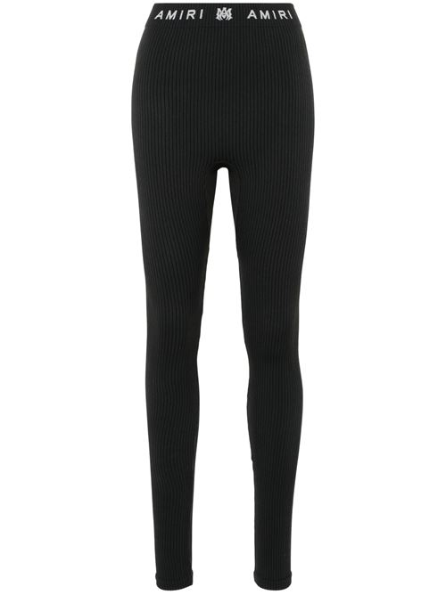 Leggings in maglia elasticizzata nera AMIRI | AWAWLG1006BLACK