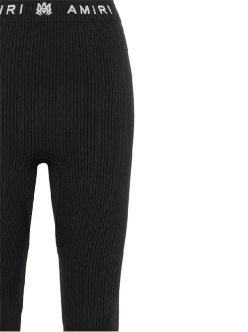 Black stretch knit leggings AMIRI | AWAWLG1006BLACK