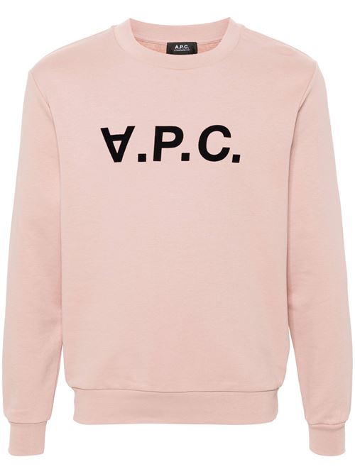 Sweatshirt with flocked logo A.P.C. | COHBNM27907TFI