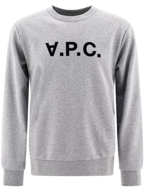 Sweatshirt with flocked logo A.P.C. | COHBNM27907TPI